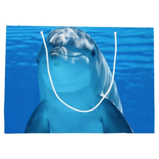 Delphin Große Geschenktüte (Rückseite)