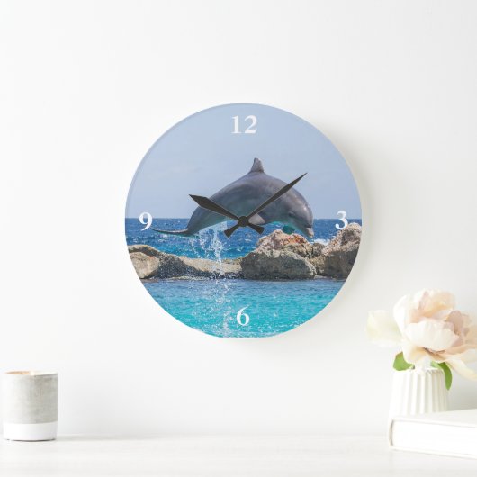 Delphin Große Wanduhr (Zuhause)