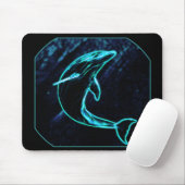 Delphin (heller Delphin) Mousepad (Mit Mouse)
