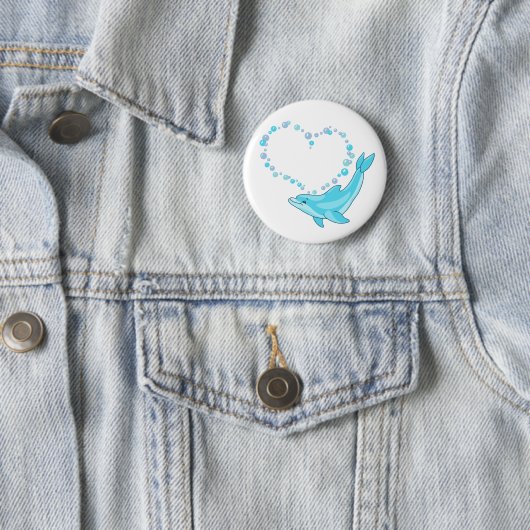 Delphin-Herz Button (Beispiel)