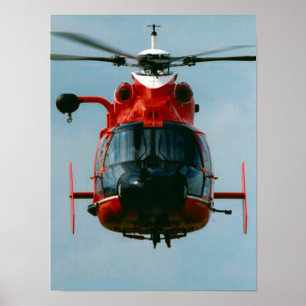 Delphin-Hubschrauber der Küstenwache-HH-65 Poster