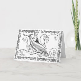 "Delphin II" Gruß-Karte Karte