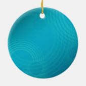 Delphin im blaues Wasser-Foto Keramik Ornament (Hinten)