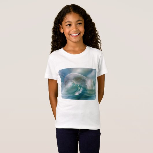 Delphin im Ozean Kinder T - Shirt (Vorne ganz)