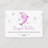 Delphin im Wasserfarben - Windelraffinerie Begleitkarte (Vorderseite)