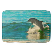 Delphin ist mein Geisttier Badematte (Vorderseite)