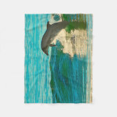 Delphin ist mein Geisttier Fleecedecke (Vorderseite)