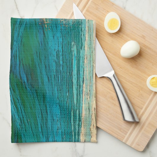 Delphin ist mein Geisttier Geschirrtuch (Viertel Falte)