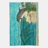Delphin ist mein Geisttier Geschirrtuch (Vertikal)