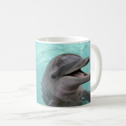 Delphin-Kaffee-Tasse Kaffeetasse (VorderseiteRechts)