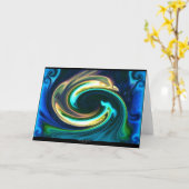 Delphin Karte (Gelbe Blume)