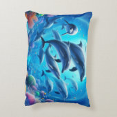 Delphin-Kinderzimmer Dekokissen (Rückseite(Vertikal))