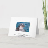 DELPHIN-KOPF KARTE (Rückseite)