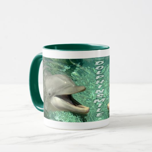 Delphin-Lächeln - Tasse (Vorderseite Links)