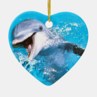 Delphin lächelnde 2 keramikornament