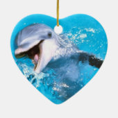 Delphin lächelnde 2 keramikornament (Hinten)