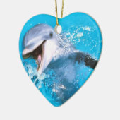 Delphin lächelnde 2 keramikornament (Links)