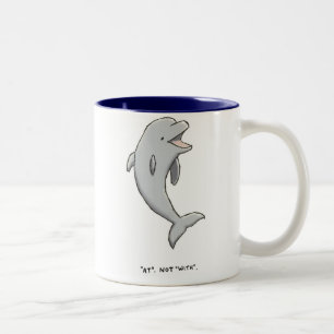 Delphin-Lappalien Zweifarbige Tasse