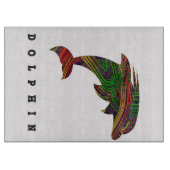 Delphin-Liebe Schneidebrett (Vorderseite)