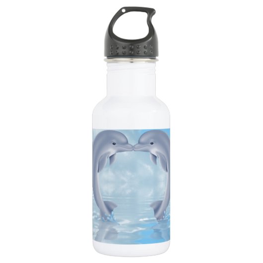 Delphin-Liebhaber Trinkflasche (Vorderseite)