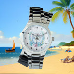 Delphin-Liebhaber von niedlichen Wasserfarben Armbanduhr<br><div class="desc">niedliche Delfinfreunde beobachten</div>