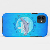 Delphin Maori- Sun Case-Mate iPhone Hülle (Rückseite (Horizontal))