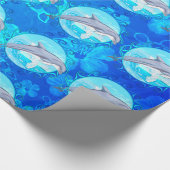 Delphin Maori- Sun Geschenkpapier (Ecke)