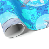 Delphin Maori- Sun Geschenkpapier (Rolleneckpunkt)