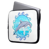 Delphin Maori- Sun Laptopschutzhülle (Vorderseite Links)