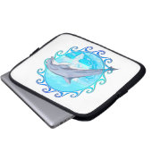 Delphin Maori- Sun Laptopschutzhülle (Vorne Knopf)