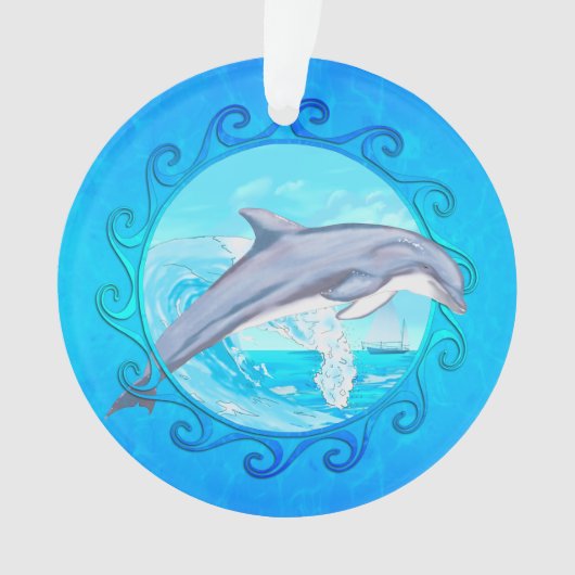 Delphin Maori- Sun Ornament (Vorderseite)