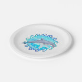 Delphin Maori- Sun Pappteller (Schrägansicht)