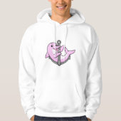Delphin mit Anchor Hoodie (Vorderseite)