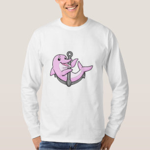 Delphin mit Anchor T-Shirt