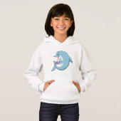 Delphin mit Perle Hoodie (Vorne ganz)