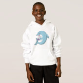 Delphin mit Perle Hoodie (Vorne ganz)