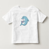 Delphin mit Perle Kleinkind T-shirt (Vorderseite)