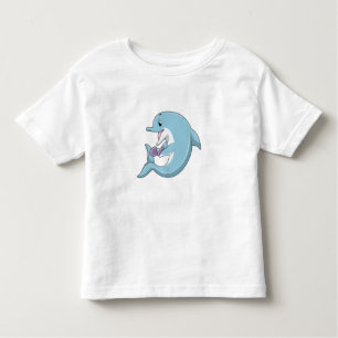 Delphin mit Perle Kleinkind T-shirt