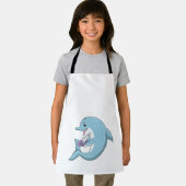 Delphin mit Perle Schürze (Insitu)