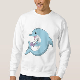 Delphin mit Perle Sweatshirt