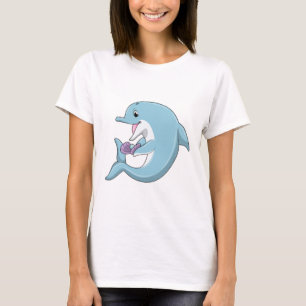 Delphin mit Perle T-Shirt