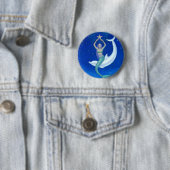 Delphin-Mond-Meerjungfrau Button (Beispiel)