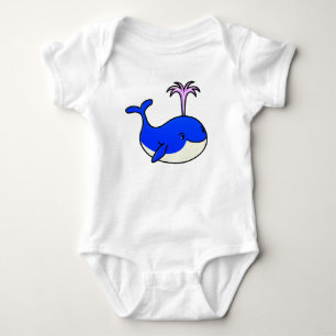 Delphin niedlicher Cartoon Baby Strampler