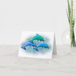 Delphin notecards karte