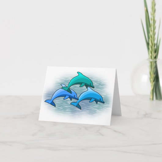 Delphin notecards karte (Vorderseite)