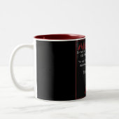 "Delphin-" - Omen-Tasse Zweifarbige Tasse (Links)