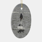 Delphin-Ornament auf 2 Seiten Keramik Ornament (Rechts)