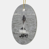 Delphin-Ornament auf 2 Seiten Keramik Ornament (Links)