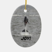 Delphin-Ornament auf 2 Seiten Keramik Ornament (Vorne)