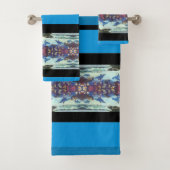 Delphin-Ozean-Wellen-Fisch-Tierbad-Tuch-Set Badhandtuch Set (Insitu)